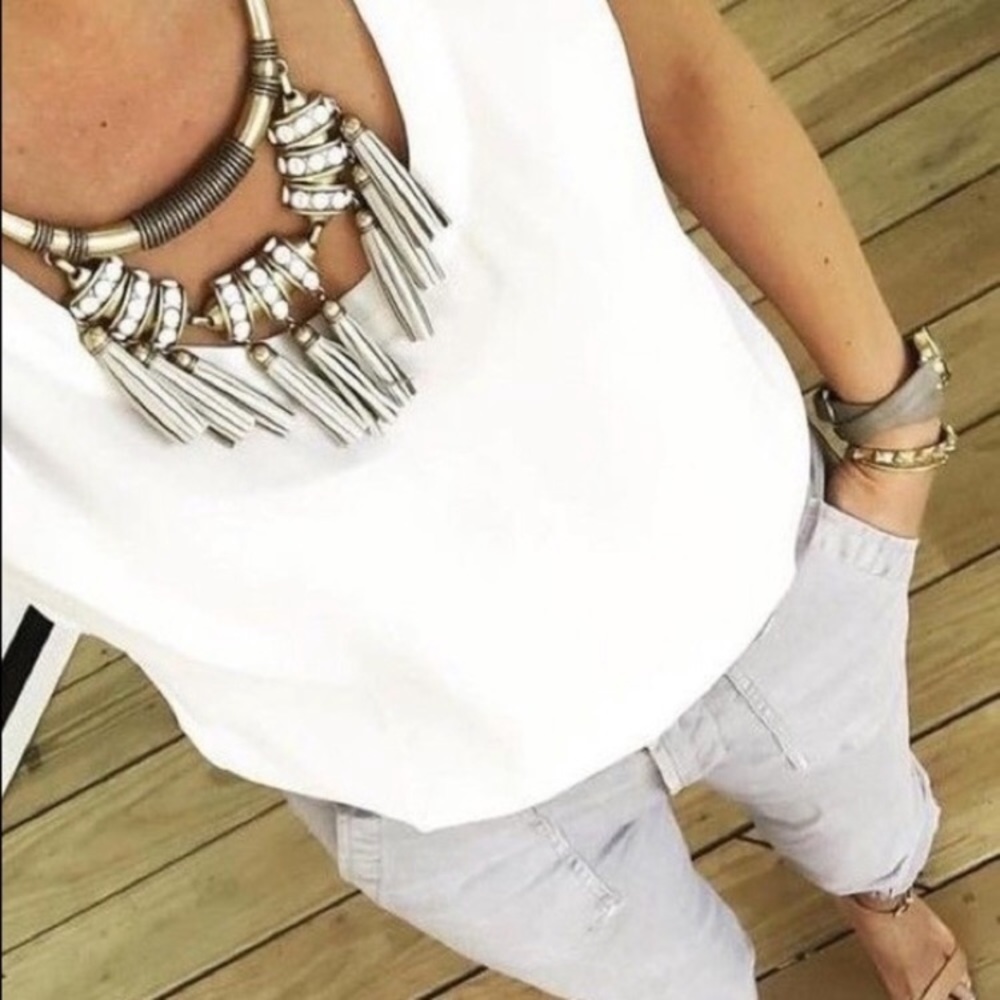 Tribal tassel necklace
